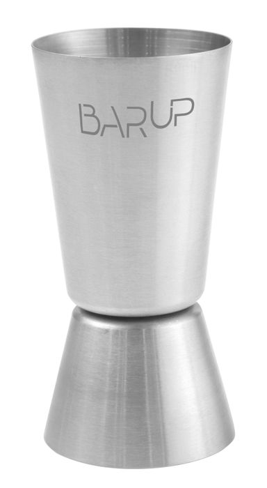 Doseur 20/40 ml, BarUp, Argent, ⌀40x(H)80mm, Rond — 597057