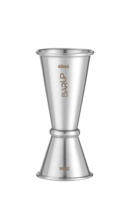 Doseur 20/40 ml, BarUp, 0,04L, Argent, ⌀42x(H)100mm, Rond — 597064