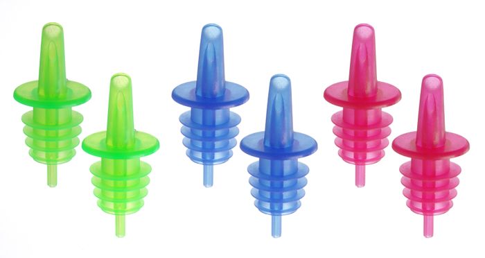 Bec-verseur à écoulement libre, BarUp, 2 bleu, 2 rouge, 2 vert, Rouge, 6 u — 599457