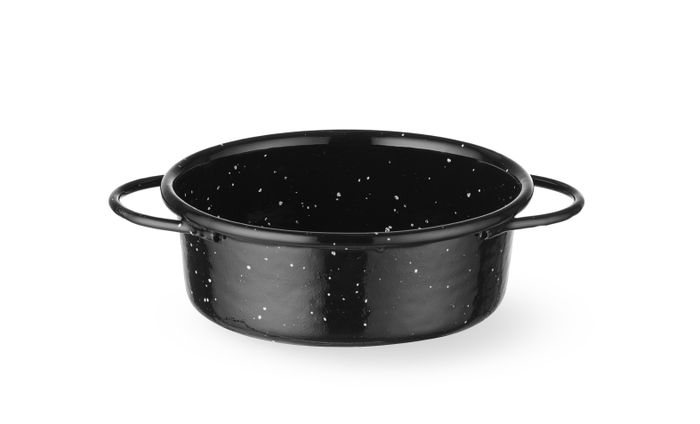 Plat de cuisson, émaillé, HENDI, Noir, ⌀100x(H)40mm, Rond — 622513