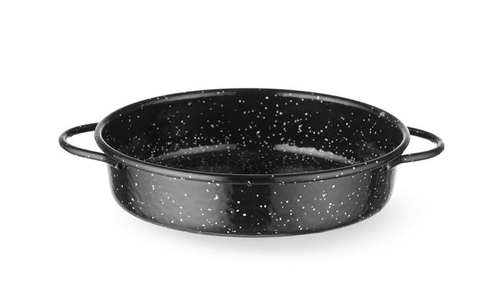Braadpan, geëmailleerd, HENDI, Zwart, ⌀200x(H)45mm, Rond — 622551