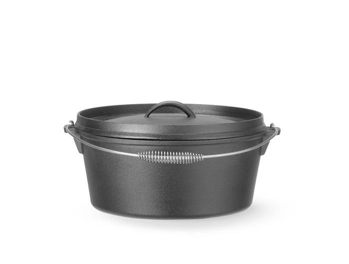 Marmite en fonte, HENDI, 7,2L, Noir, ⌀310x(H)130mm, Rond — 629376