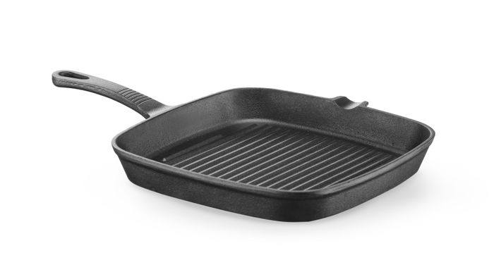 Poêle à griller en fonte, HENDI, 230x230x(H)25mm — 629932