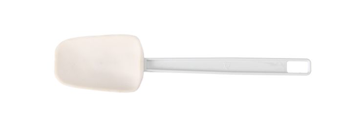 Schraper, lepelvormig, HENDI, Kitchen Line, Wit, 254x57mm — 659458