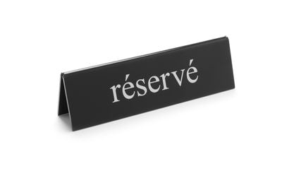 Chevalet de table réservé, HENDI, réservé, 130x30x(H)38mm — 663486