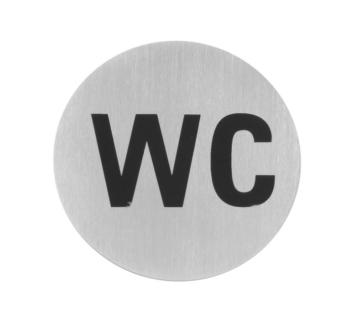 Deurschildjes, HENDI, Toilet, ⌀75mm — 663622