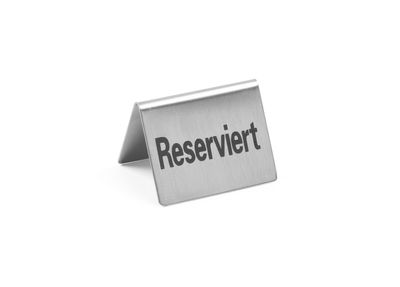 Chevalet de table Réservé, HENDI, Reserviert, 4 u., 50x35x(H)40mm — 663707