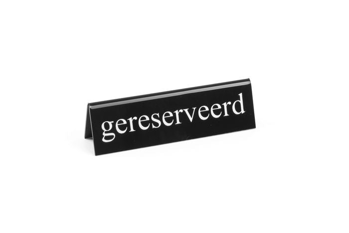 Tafelstandaard gereserveerd, HENDI, gereserveerd, 130x30x(H)38mm — 663745