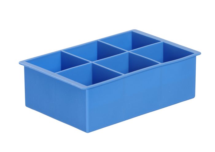 IJsblokjesvorm kubus XL, BarUp, Blauw, 170x110x(H)52mm — 679036