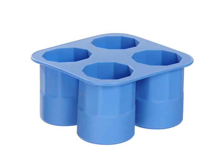 Moule à glaçons verre à shot, BarUp, Bleu, 122x122x(H)60mm — 679067