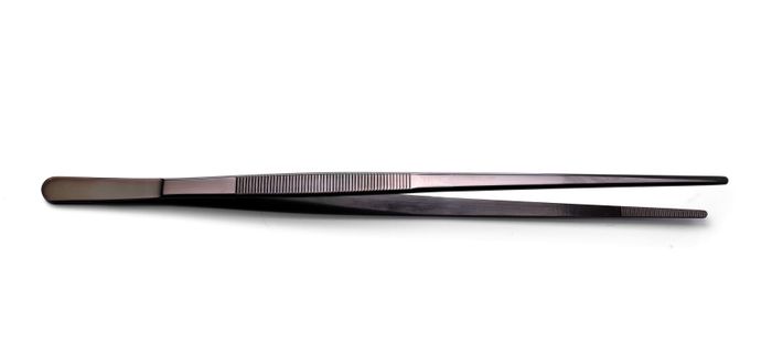 Universeel pincet gecoat, HENDI, Zwart, (L)300mm — 680131