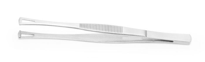 Pincet met vierkante bek, HENDI, (L)145mm — 680162