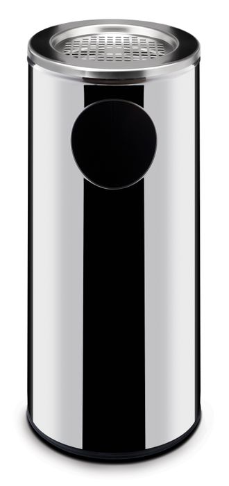 Poubelle avec cendrier, HENDI, 33L, ⌀240x(H)660mm — 691397