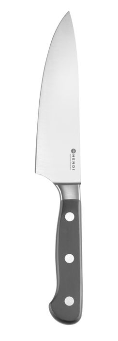 Couteau de chef 150 mm, forgé, HENDI, Profi Line PLUS, Noir, (L)277mm — 783757