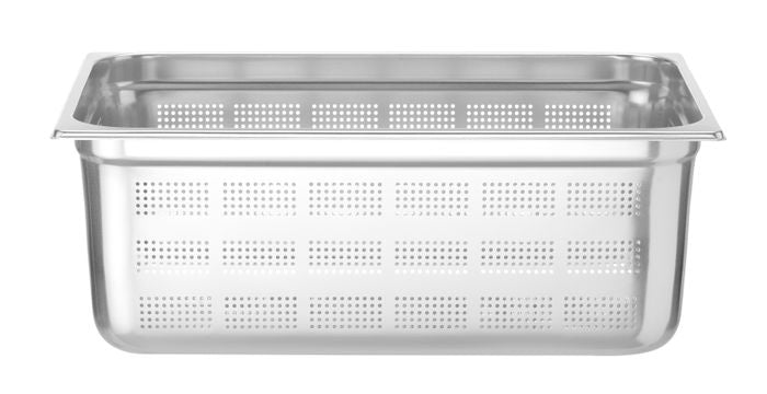 Bac gastronorme GN 1/1 perforé, HENDI, Profi Line, GN 1/1, 28L, (H)200mm — 802205