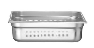 Bac gastronorme GN 2/3 perforé, HENDI, Profi Line, GN 2/3, 9L, (H)100mm — 802328