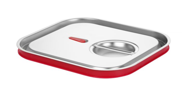 Deksel voor GN containers met siliconenrand, HENDI, Kitchen Line, GN 2/3, 354x325mm — 807613