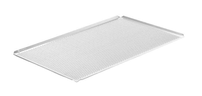 Tray, geperforeerd, 4 randen, HENDI, Zilver, 600x400x(H)10mm, Rechthoekig — 808399