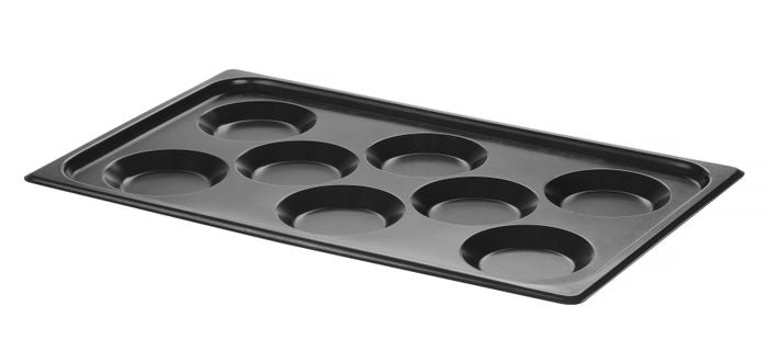 Plateau avec revêtement antiadhésif CONVECTOMAT EGGPLATE, HENDI, GN 1/1, Noir, 530x325x(H)26mm — 808856