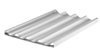 Stokbrood tray, HENDI, Zilver, 600x400mm — 808887