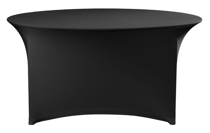 Housse pour table, rond, HENDI, Kitchen Line, 810996, Noir, ⌀1500x(H)760mm — 814529