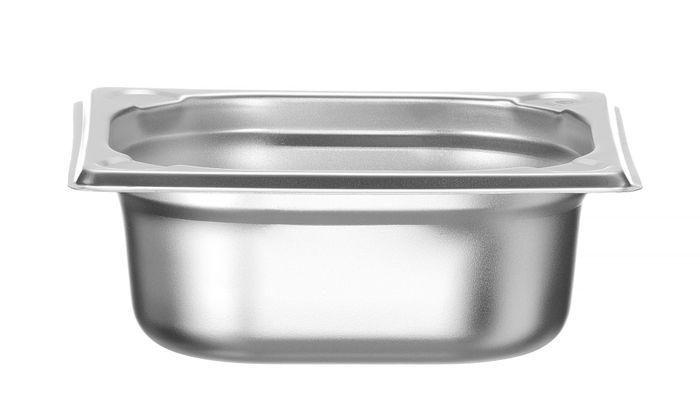 GN-bak 1/6, HENDI, Profi Line PLUS, GN 1/6, 1L, Zilver, 176x162x(H)65mm — 818510
