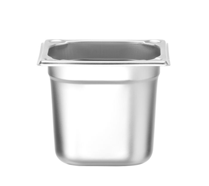 GN-bak 1/6, HENDI, Profi Line PLUS, GN 1/6, 2,4L, Zilver, 176x162x(H)150mm — 818534