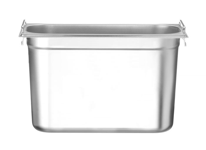 GN-bak 1/3, verzonken handgrepen, HENDI, Profi Line PLUS, GN 1/3, 7,8L, Zilver, 325x176x(H)200mm — 818756