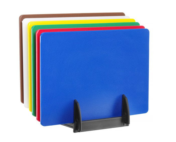 Set de 6 planches à découper HACCP avec rack, HENDI, 6 u., 450x300mm — 825686