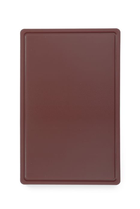 Planche à découper HACCP Gastronorme 1/1, HENDI, GN 1/1, Brun, 530x325mm, Rectangulaire — 826041