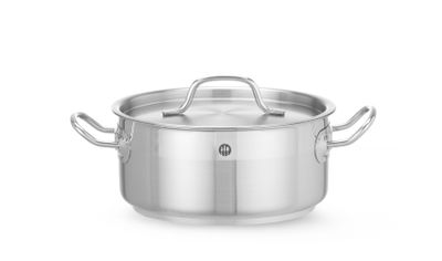 Faitout avec couvercle, HENDI, Profi Line, 2,8L, ⌀200x(H)90mm — 830208