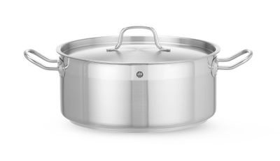 Faitout avec couvercle, HENDI, Profi Line, 7,5L, ⌀280x(H)120mm — 830505