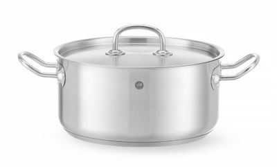 Faitout avec couvercle, HENDI, Kitchen Line, 4,9L, ⌀240x(H)110mm — 836026