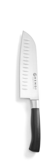 Santokumes, HENDI, Profi Line, Granton kuilen, Zwart, (L)310mm — 844274