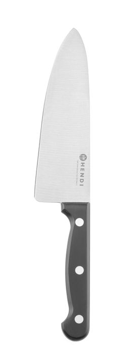 Couteau de chef 150 mm, estampé, HENDI, Profi Line, Noir, (L)285mm — 844489