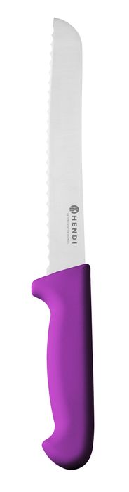 Couteau à pain, 200 mm, HACCP, HENDI, Profi Line, Violet, (L)340mm — 845226