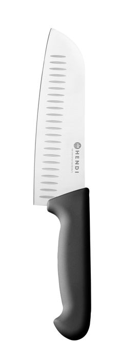 Couteau Santoku, 180 mm, universel, HENDI, Profi Line, Noir, (L)295mm — 845264