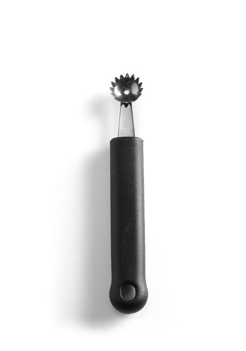 Cuillère à melon dentelée, HENDI, Noir, (L)150mm — 856024