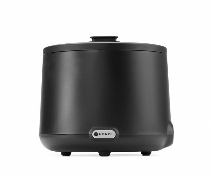 Soepketel UNIQ, HENDI, designed by Robert Bronwasser, 8L, Zwart, 230V/500W, ⌀365x(H)325mm — 860526