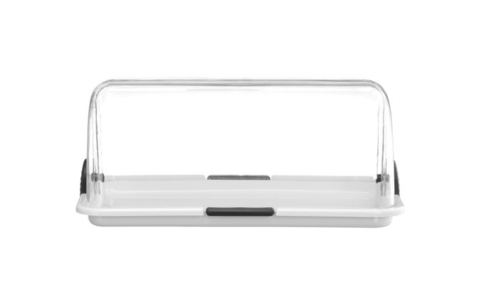 Rolltop display, HENDI, Wit, 380x260x(H)170mm, Rechthoekig — 871621