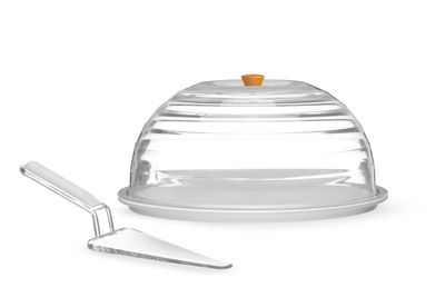 Taartstolp met serveerschaal, HENDI, ⌀340x(H)160mm — 871683