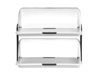 Vitrine à couvercle coulissant Roll top, HENDI, Blanc, 475x325x(H)415mm, Rectangulaire — 871713