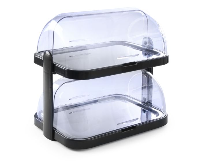 Vitrine réfrigérante Roll-top, double, HENDI, Gris foncé, 440x320x(H)440mm — 871881