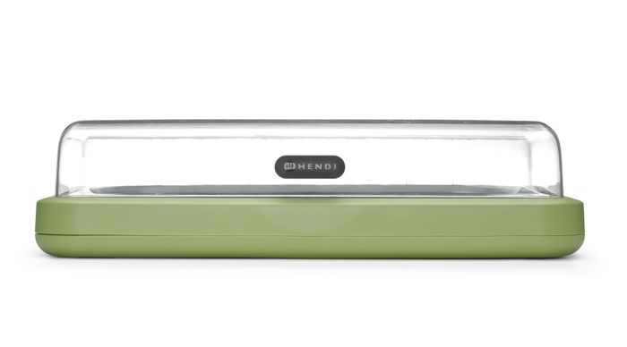 Vitrine réfrigérante UNIQ, HENDI, designed by Robert Bronwasser, GN 1/1, Vert, 593x389x(H)147mm, Rectangulaire — 871928
