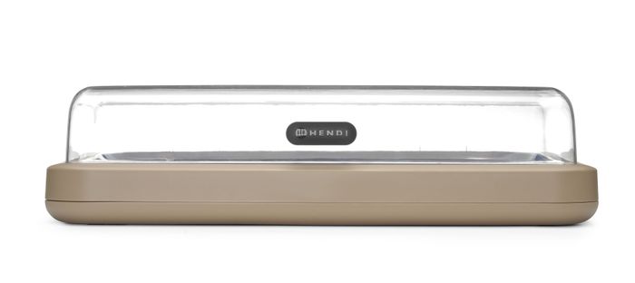 Vitrine réfrigérante UNIQ, HENDI, designed by Robert Bronwasser, GN 1/1, Beige, 593x389x(H)147mm, Rectangulaire — 871935