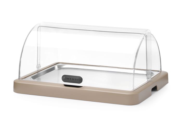 Vitrine réfrigérante à couvercle coulissant Duo UNIQ, HENDI, designed by Robert Bronwasser, Simple, Beige, 460x355x(H)220mm, Rectangulaire — 871942