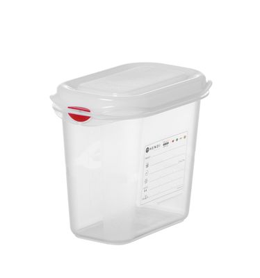 GN-bak 1/9, polypropyleen, HENDI, GN 1/9, 1,5L, Transparant, 176x108x(H)150mm, Rechthoekig — 873144
