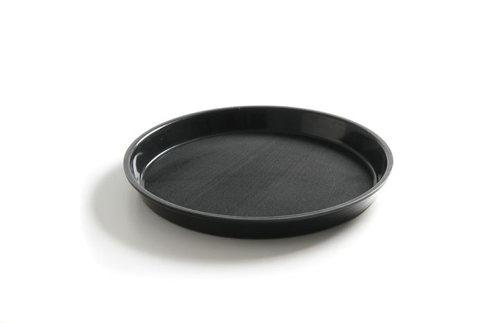 Plateau de service, rond, antidérapant, bord haut, HENDI, ⌀360x(H)39mm — 878408