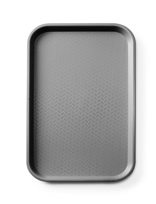 Fastfooddienblad polypropyleen GN 1/1, AmerBox, GN 1/1, Zwart, 530x325x(H)20mm, Rechthoekig — 878590