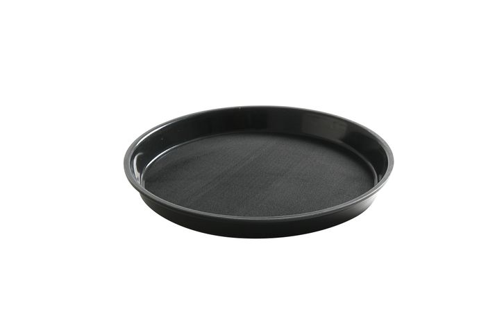 Plateau de service, rond, antidérapant, bord haut, HENDI, ⌀320x(H)37mm — 878606